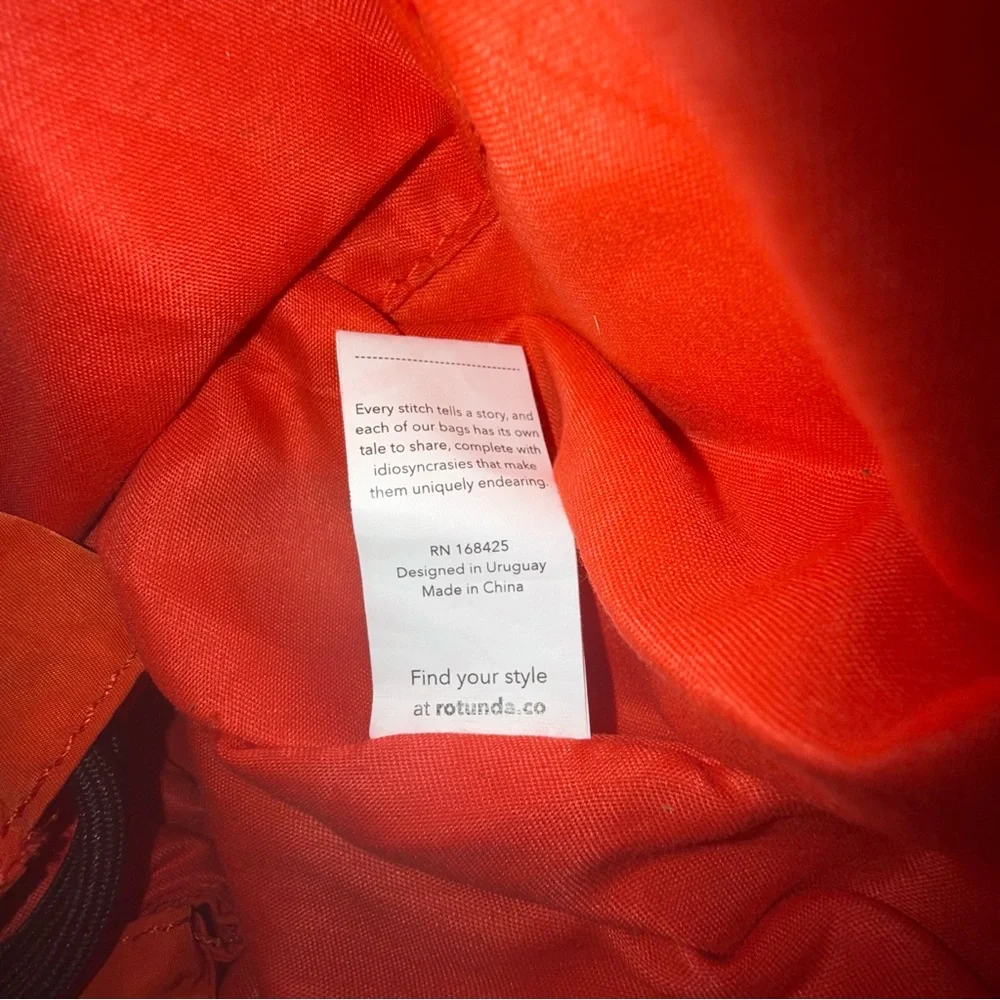 Rotunda Sant Hobo Bag- Orange - Picture 12 of 15